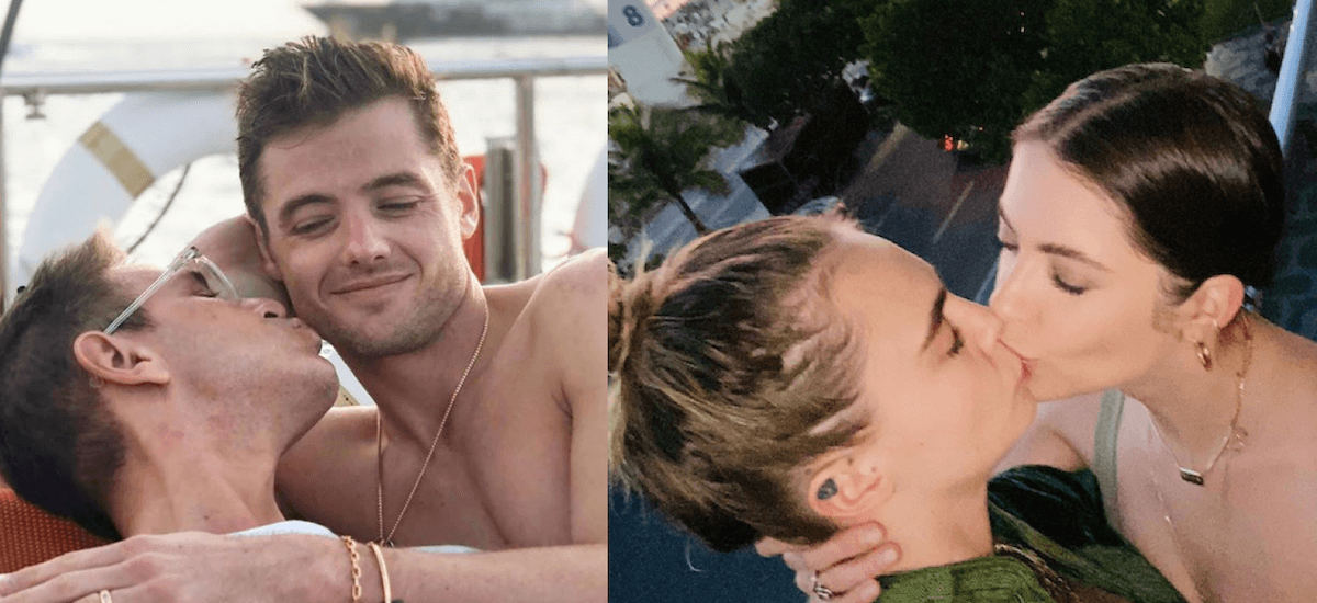 Coppie di celebrità gay a San Valentino, i baci e gli auguri social – FOTO