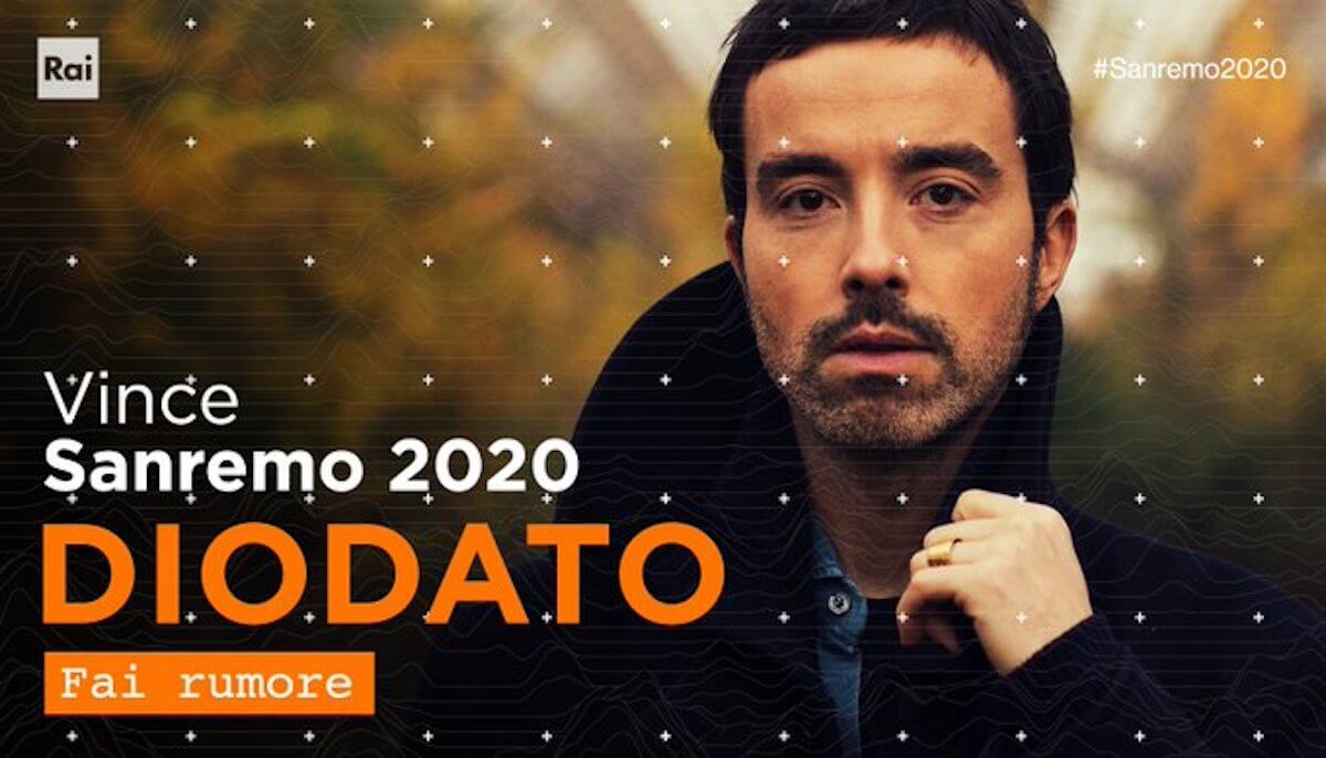 Sanremo 2020, trionfa Diodato davanti a Gabbani