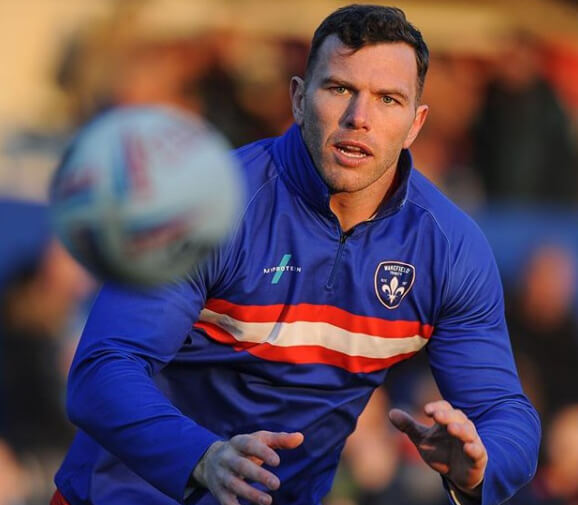 il rugbista britannico sul campo