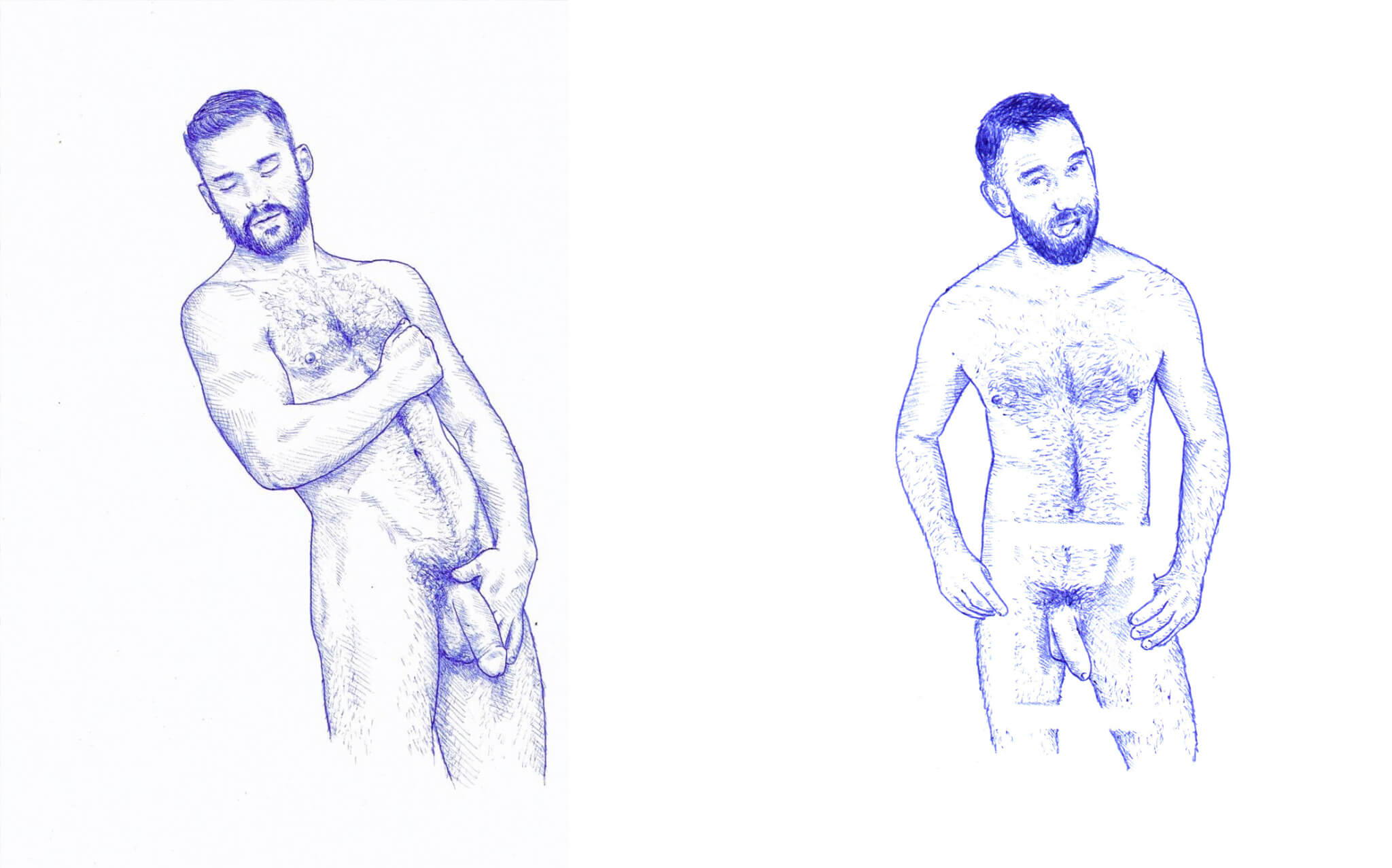 L'illustratore Francisco Bianchi esplora l'anatomia maschile in 12 ritratti - 4 1 - Gay.it