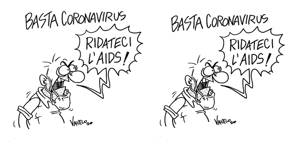 Vauro, vignetta choc contro il Coronavirus: &quot;Ridateci l'AIDS&quot; - Gay.it