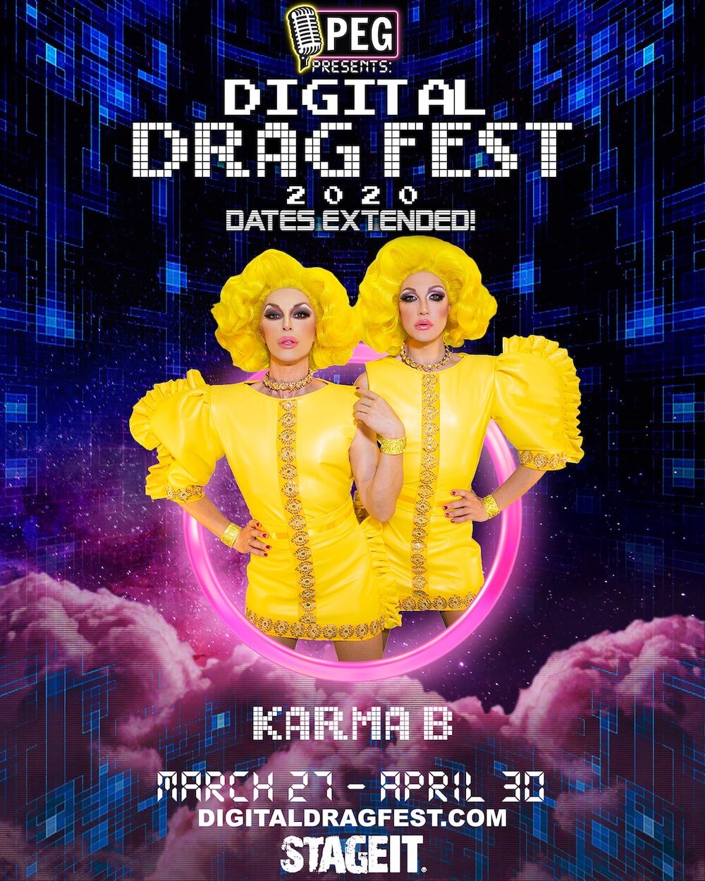 Digital Drag Fest, arriva il Festival drag pensato per il web - Digital Drag Fest 2020 karma b - Gay.it