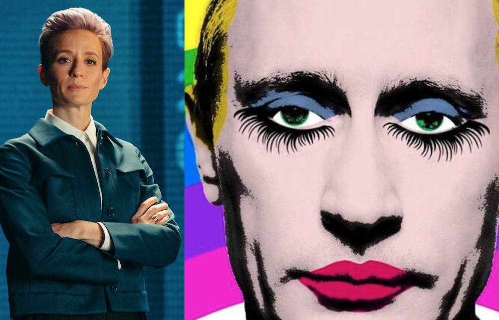 Megan Rapinoe vs. Vladamir Putin: “Sembra gay, è  fondamentalmente una drag queen”