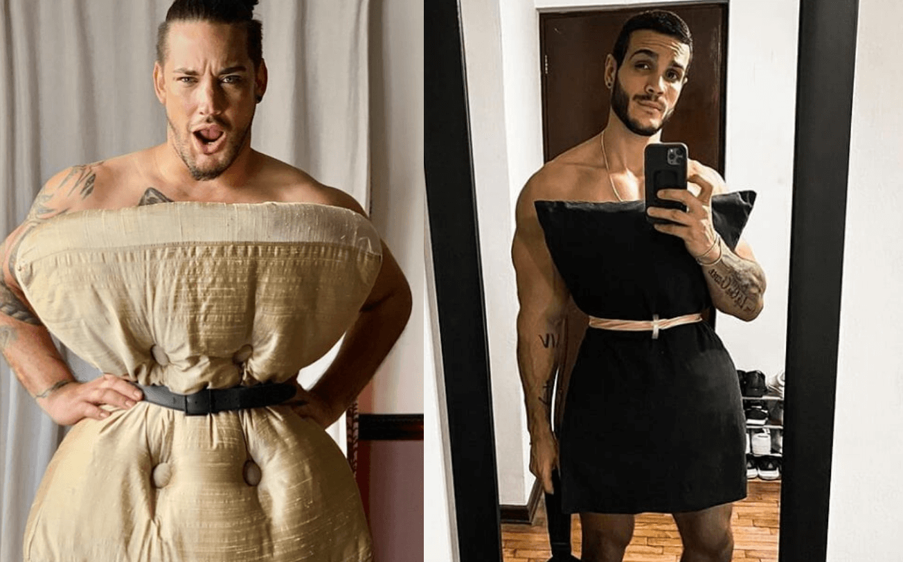 “Pillow Challenge”, è pioggia di foto social da isolamento con indosso il cuscino (e basta)