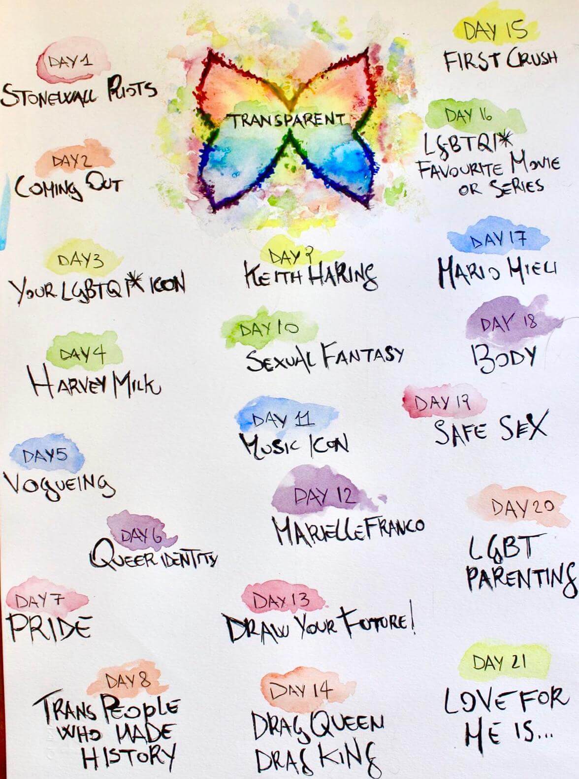 #TransparentRainbowChallenge, una challenge per la giornata contro l'omobistransfobia - Transparent Rainbow Challenge - Gay.it