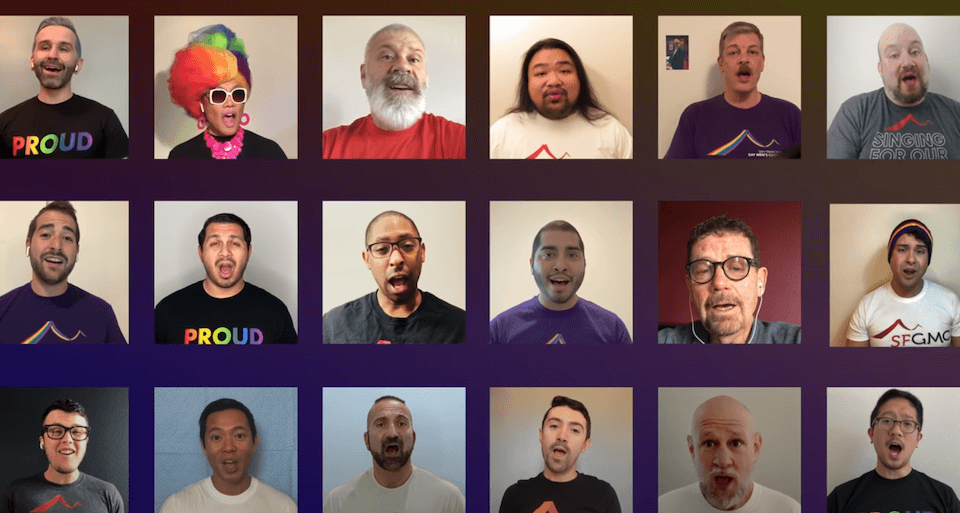 Il coro gay di San Francisco canta per la prima volta dall’isolamento, il bellissimo video