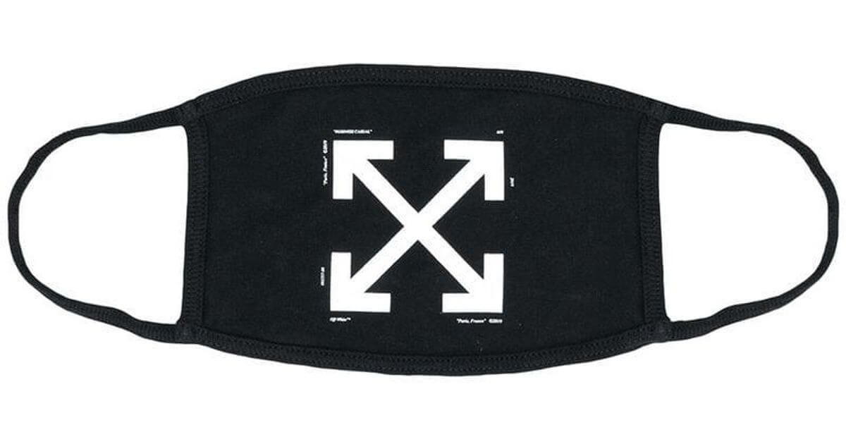 Estate 2020: rassegniamoci, dovremo essere cool anche con le mascherine - off white co virgil abloh black Maschera con logo - Gay.it