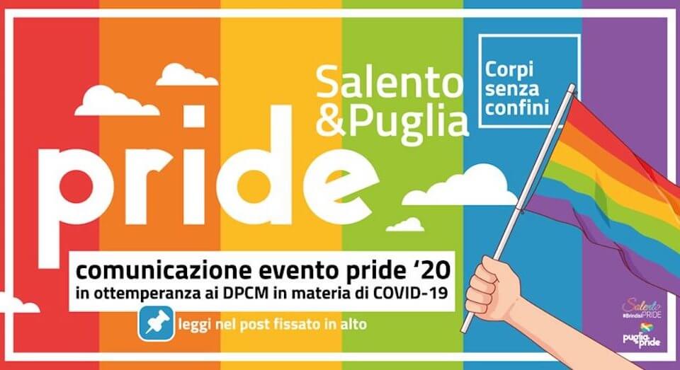 Coronavirus, rinviato anche il Salento e Puglia Pride