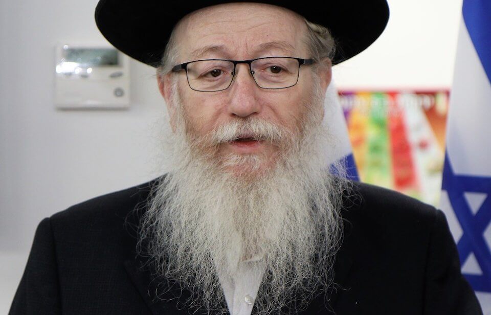 Coronavirus, positivo l’omofobo ministro Yaakov Litzman