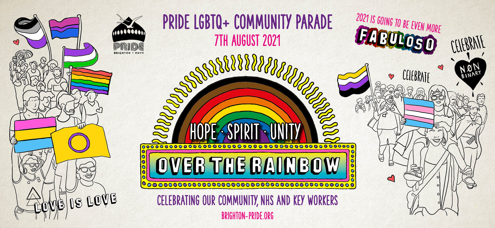 Over the Rainbow, il Brighton Pride 2021 celebrerà medici e infermieri - Brighton Pride 1 - Gay.it