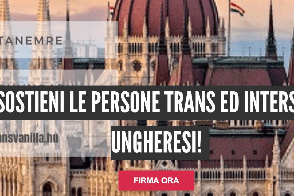 Ungheria, via a una petizione a sostegno delle persone trans: appello all'UE affinché faccia qualcosa - Ungheria via a una petizione a sostegno delle persone trans - Gay.it
