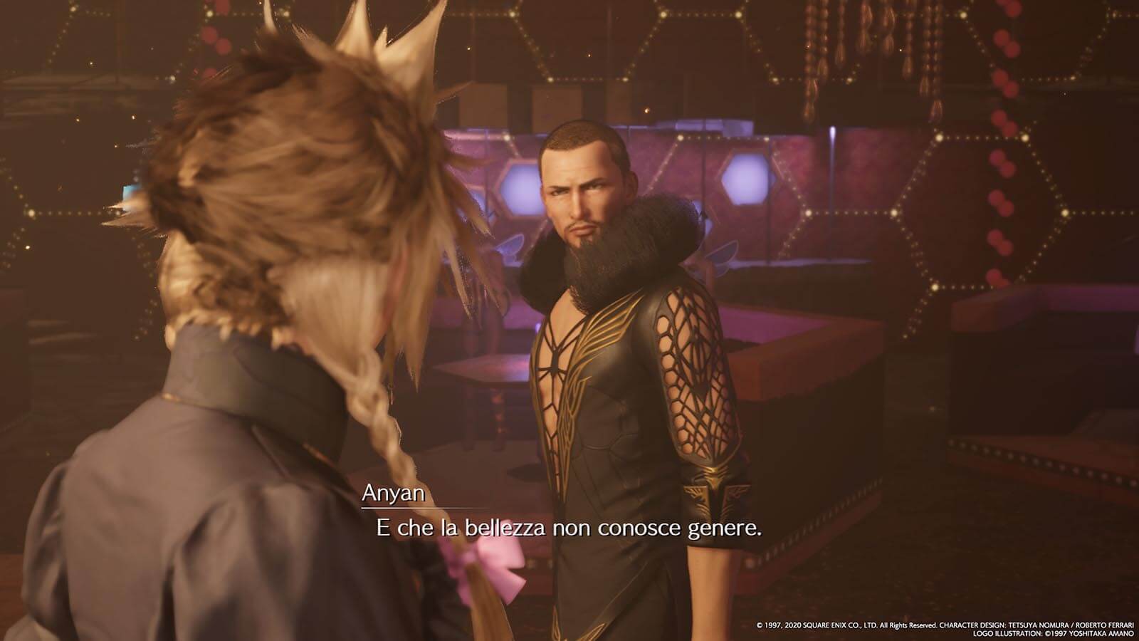 Cloud in Dolcemiele e crossdressing in Final Fantasy 7 Remake