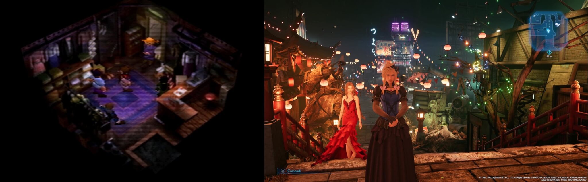 Cloud in crossdressing in Final Fantasy 7 Remake