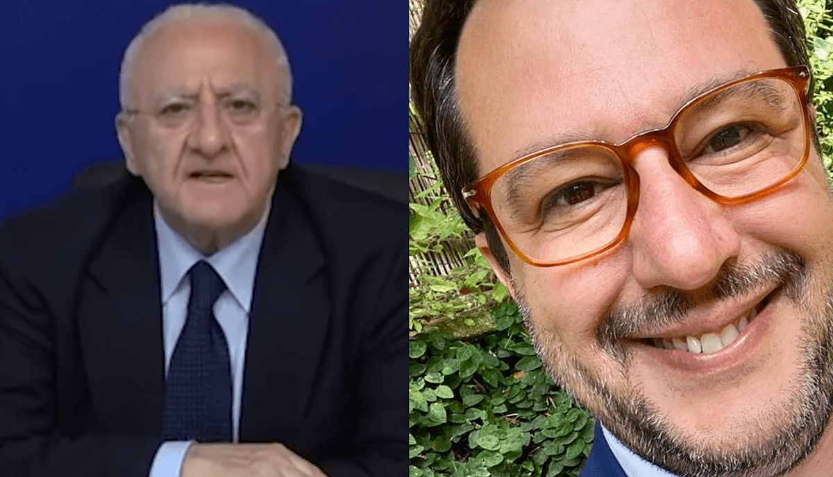 De Luca vs. Salvini: “Un somaro che ha la faccia come il suo fondoschiena. Peraltro usurato” – il video è virale