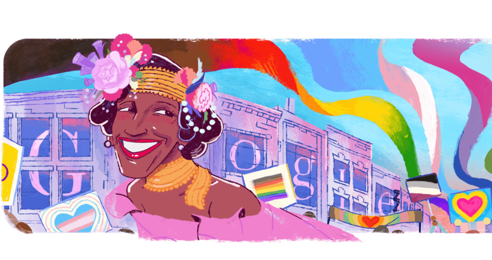 Google celebra Marsha P. Johnson con un Doodle speciale