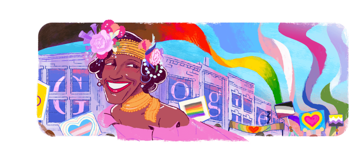 Google celebra Marsha P. Johnson con un Doodle speciale