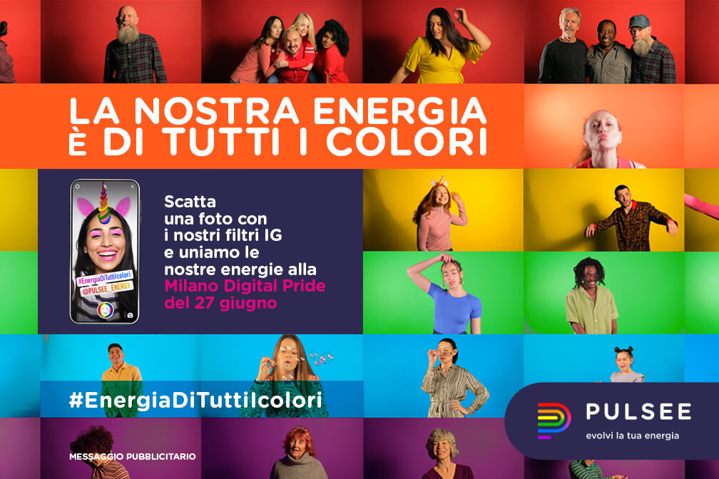Un pride sui principali megaschermi di Milano: Pulsee lancia la Digital Parade