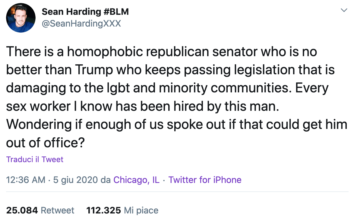 Lindsey Graham, il senatore omofobo accusato di essere andato con "un esercito" di escort gay - Schermata 2020 06 07 alle 15.14.55 - Gay.it