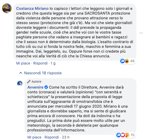 Legge contro l'omotransfobia: anche Avvenire 'blasta' Costanza Miriano - avvenire - Gay.it