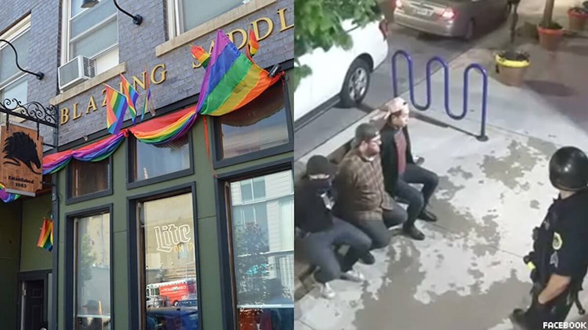 Dipendenti di un bar gay aiutano i manifestanti, ammanettati e terrorizzati dalla polizia – video