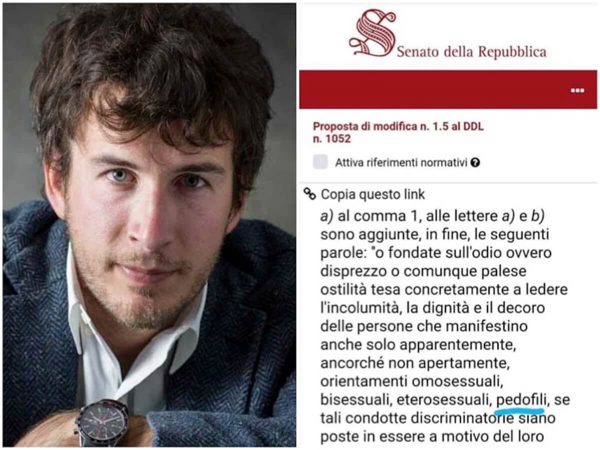 Diego Fusaro getta fango sulla legge contro l’omotransfobia: ‘il testo protegge i pedofili’ – ma è una fake news