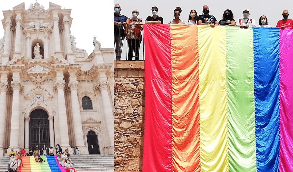 Siracusa si tinge d'Arcobaleno per celebrare il Pride - siracusa pride - Gay.it