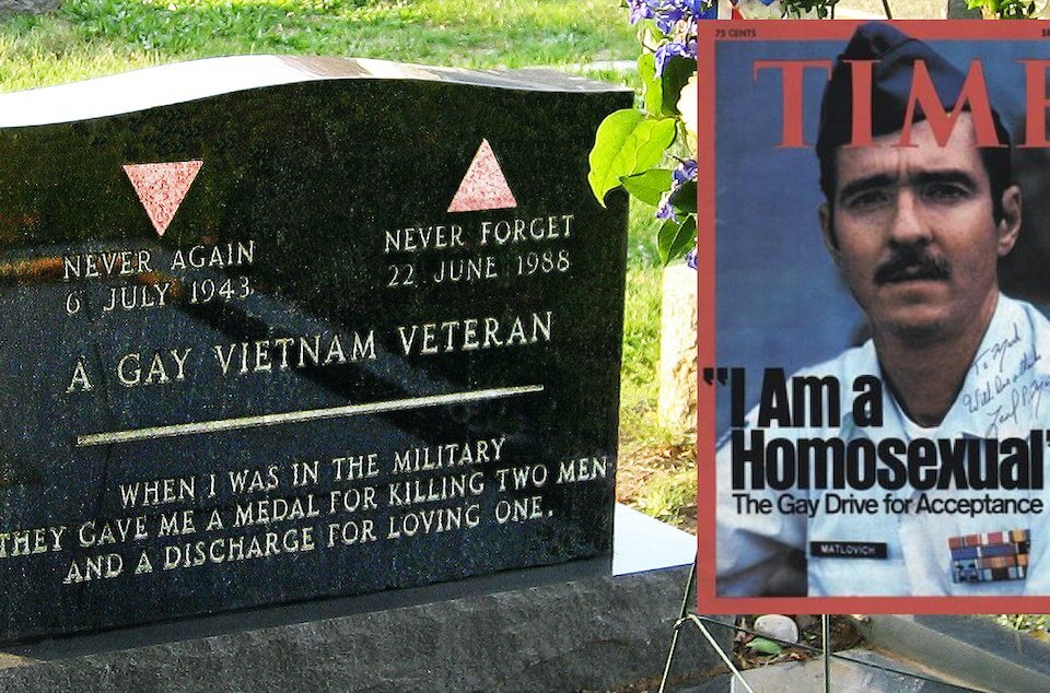 Leonard Matlovich, 32 anni fa moriva il primo soldato dichiaratamente gay d'America - tomba time Leonard Matlovich - Gay.it