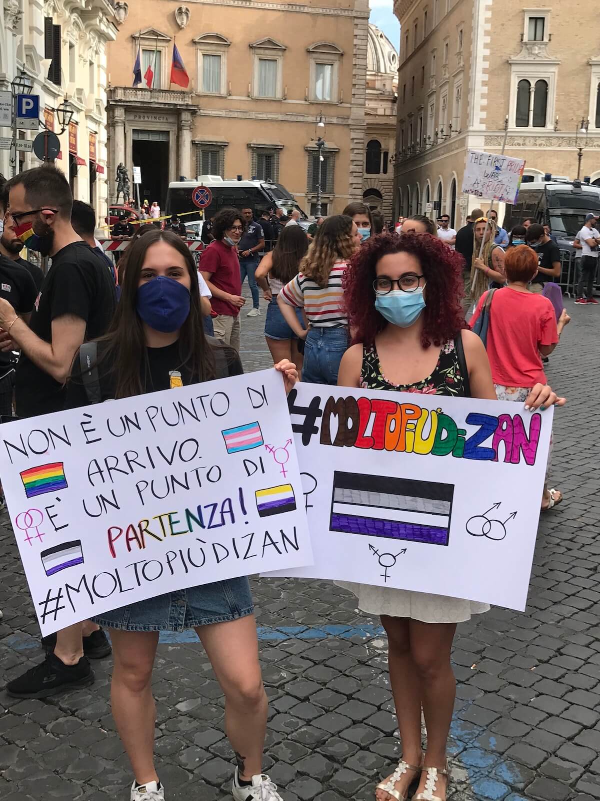 DDL ZAN, manifestazione Roma