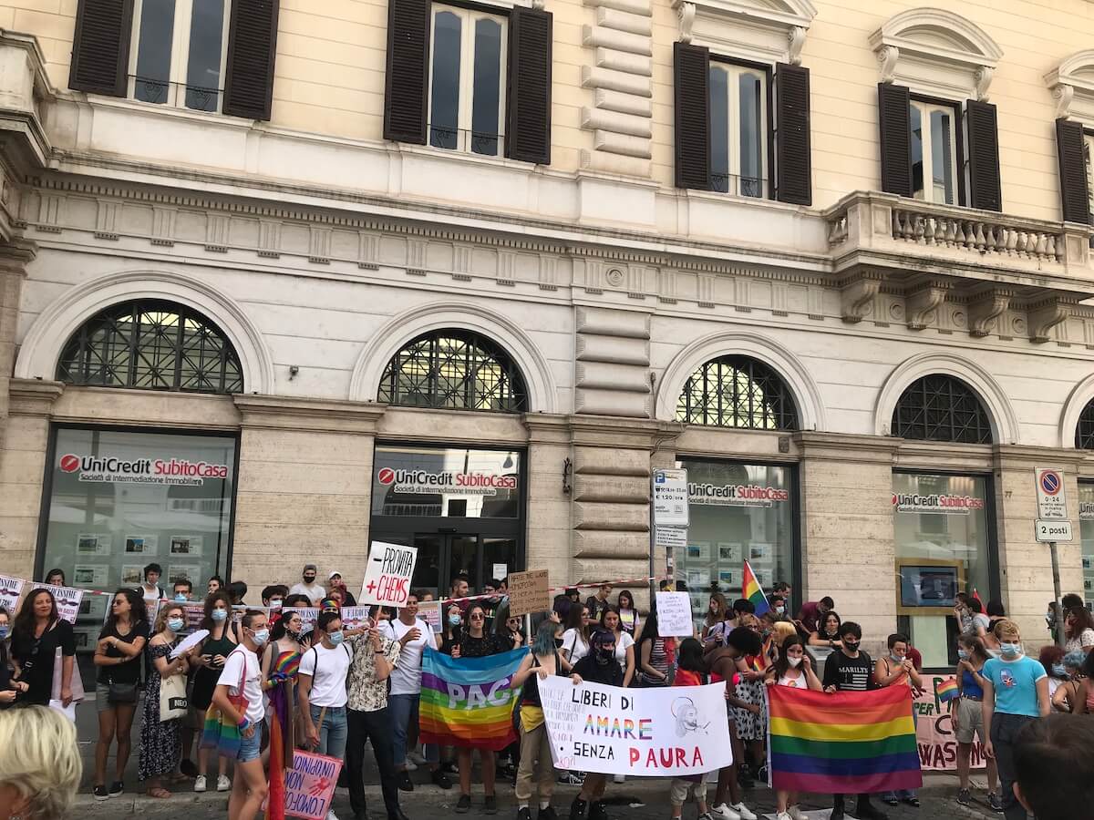 DDL ZAN, manifestazione Roma