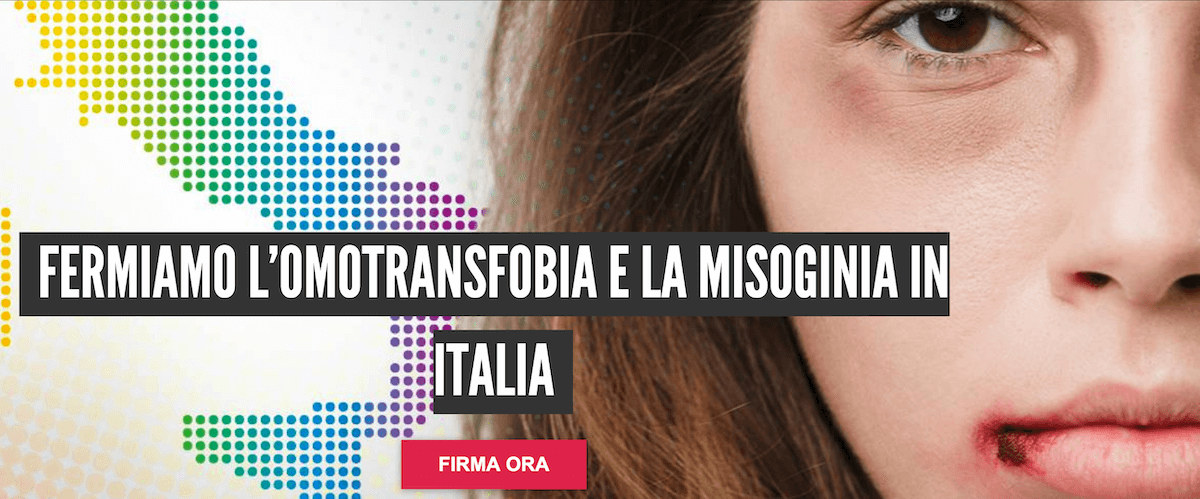 Fermiamo l’omotransfobia e la misoginia in Italia, firma la petizione - Fermiamo l%E2%80%99omotransfobia e la misoginia in Italia firma la petizione - Gay.it