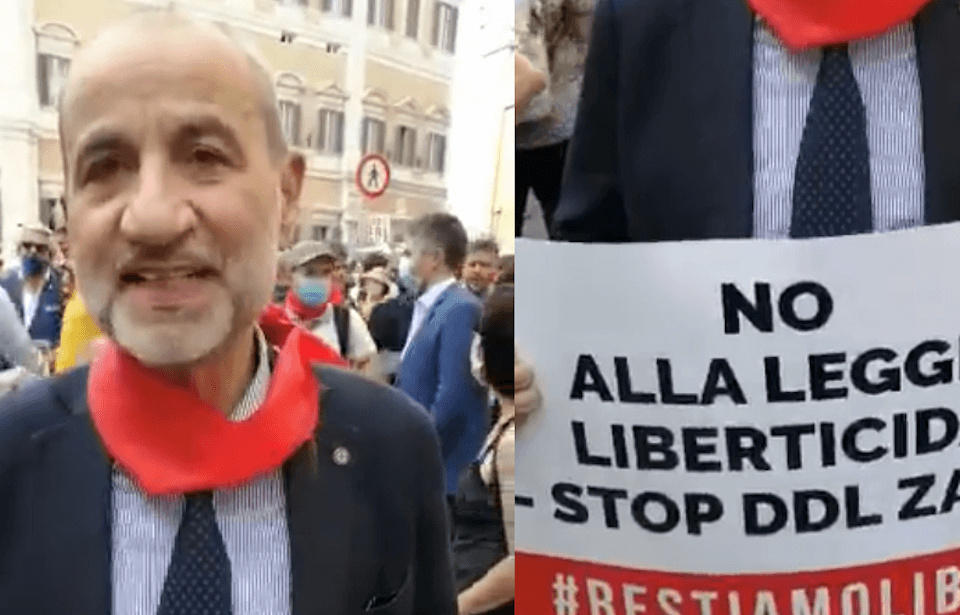 Massimo Gandolfini del Family Day, "non siamo omofobi, DDL Zan antidemocratico, illiberale e liberticida" (ma è la solita bugia) - Gandolfini - Gay.it
