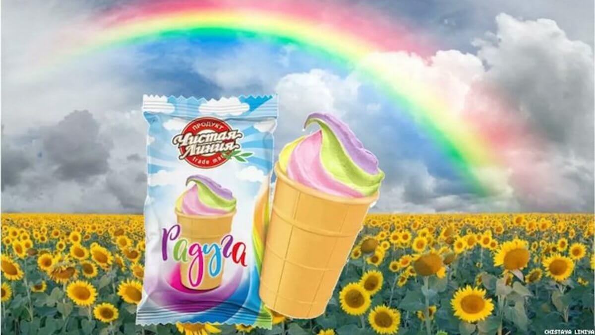 Gelato arcobaleno accusato di fare “propaganda gay” in Russia