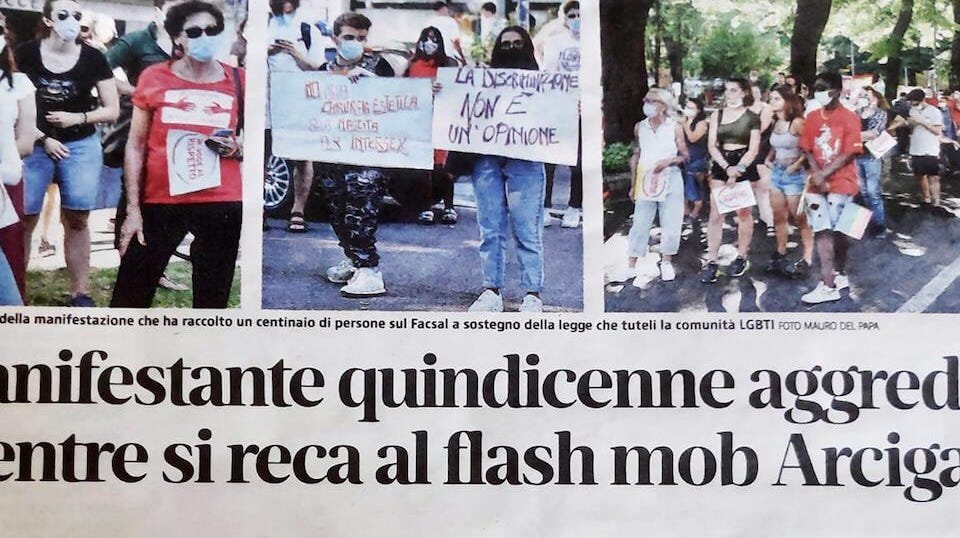 15enne aggredito da quattro ragazzi, era in piazza per sostenere il DDL Zan - piacenza omofobia - Gay.it