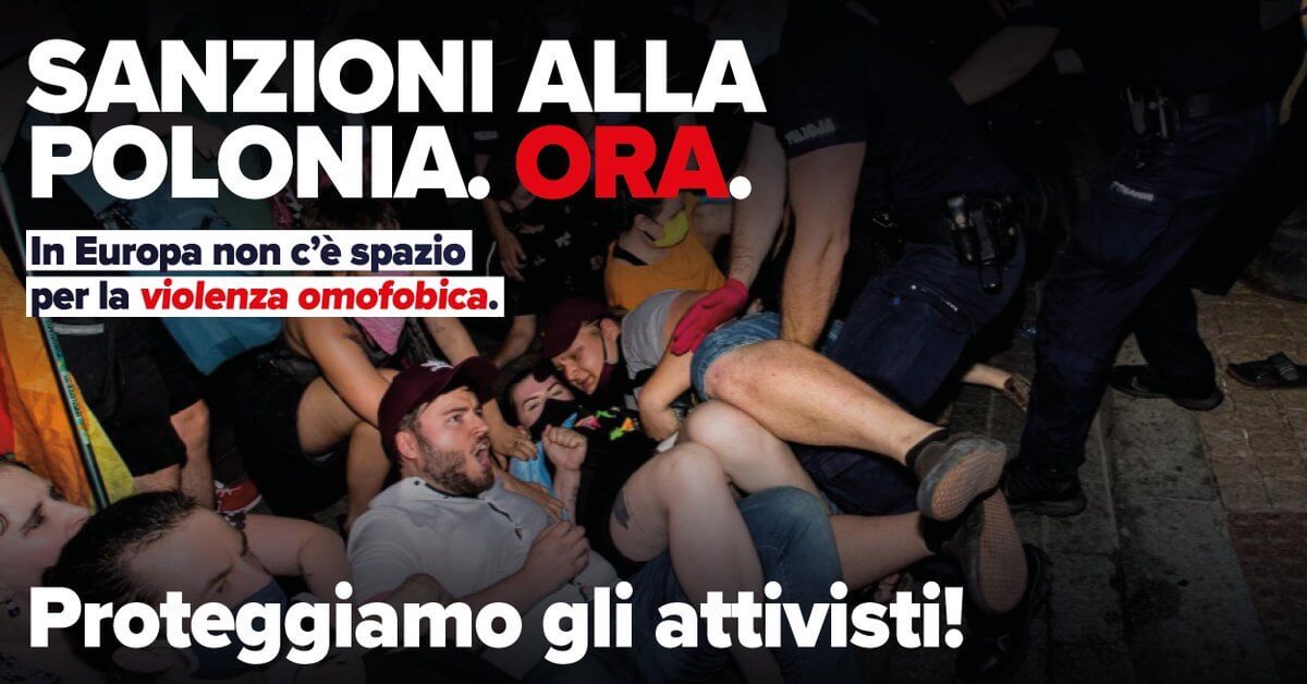 Interrogazione italiana sugli arresti degli attivisti LGBT in Polonia: “In Europa non c’è spazio per l’omofobia”