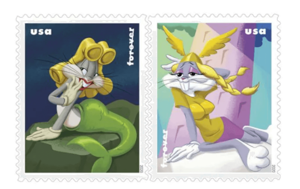 Le poste d'America celebrano gli 80 anni di Bugs Bunny con due storici francobolli en travesti - Le poste dAmerica celebrano gli 80 anni di Bugs Bunny con dei francobolli in drag - Gay.it