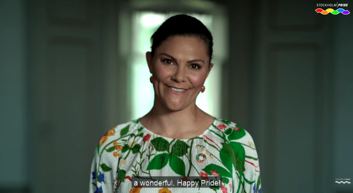 Stoccolma Pride 2020, ecco lo storico discorso della principessa Vittoria di Svezia – VIDEO