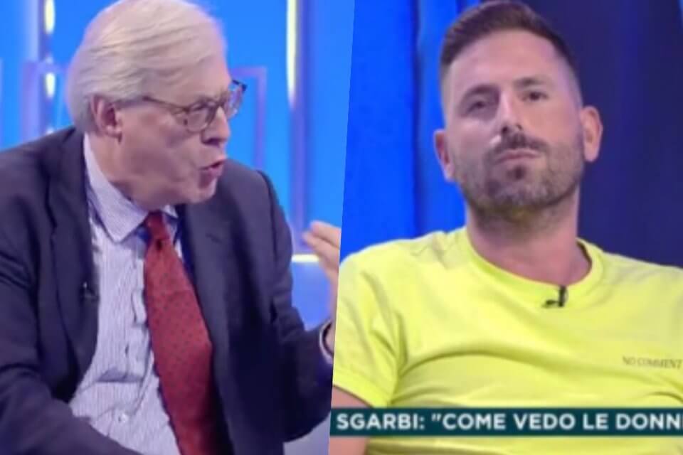 Ogni Mattina, lite furibonda tra Vittorio Sgarbi e Alessio Poeta: "Si capisce che ti piacciono gli uomini" - Vittorio Sgarbi contro Alessio Poeta - Gay.it