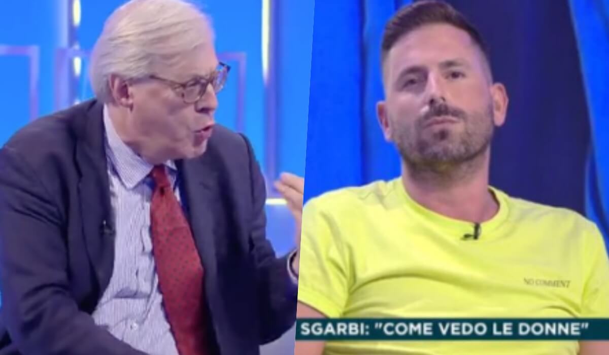 Ogni Mattina, lite furibonda tra Vittorio Sgarbi e Alessio Poeta: “Si capisce che ti piacciono gli uomini”