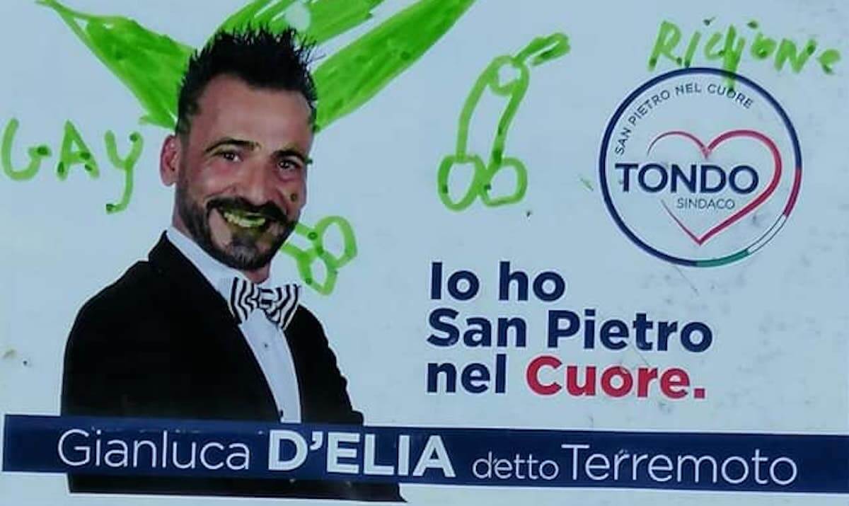Gianluca D’Elia, insulti omofobi sul manifesto elettorale del candidato pugliese
