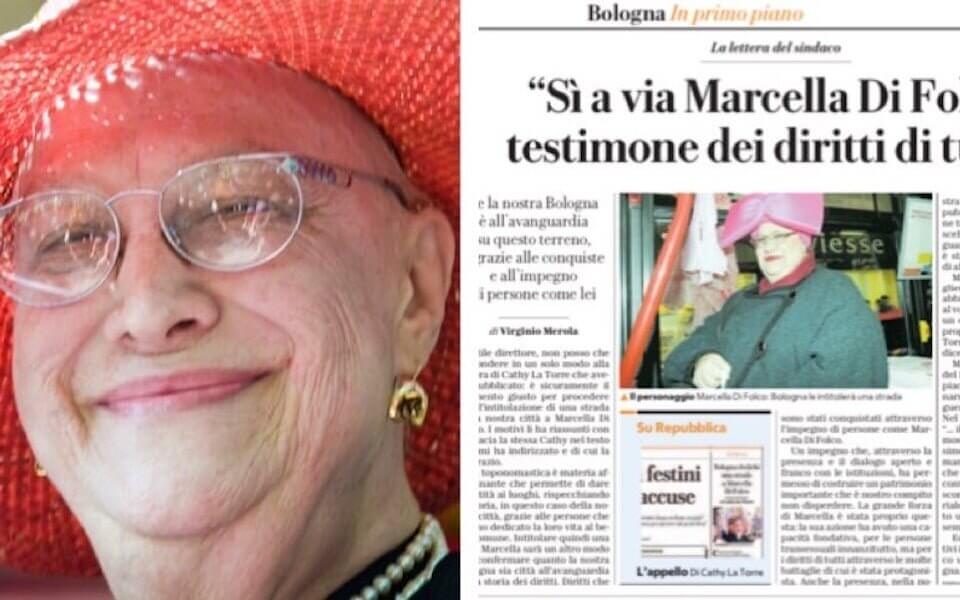 Bologna intitola una strada a Marcella Di Folco, monumento della storia trans italiana - Marcella Di Folco - Gay.it
