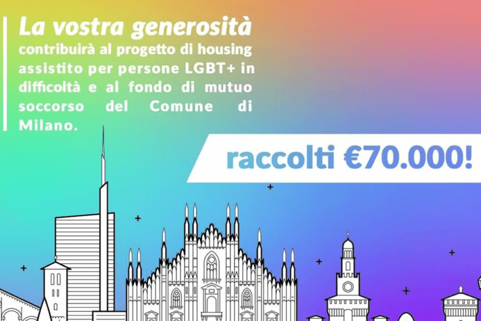 Milano Pride, raccolti 70.000 euro per un progetto di housing assistito per le persone LGBT+ in difficoltà - Milano Pride - Gay.it