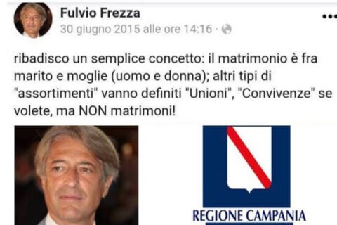 Fulvio Frezza, il neoeletto consigliere nella bufera: nel 2015 scrisse "il matrimonio è solo tra uomo e donna" - frezza - Gay.it