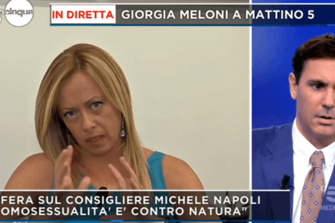 Giorgia Meloni continua a dire tutto e il contrario di tutto sull'omotransfobia - video - giorgia meloni - Gay.it
