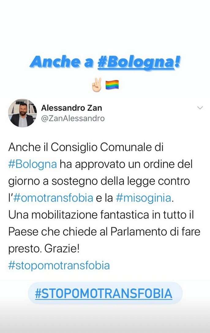 Bologna, Consiglio comunale approva mozione a sostegno della legge contro l'omotransfobia - Alessandro Zan 1 - Gay.it