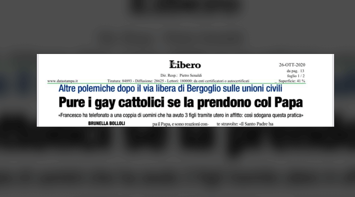 Dodici omosessuali cattolici contro Papa Francesco: “sgomenti dalle sue dichiarazioni”
