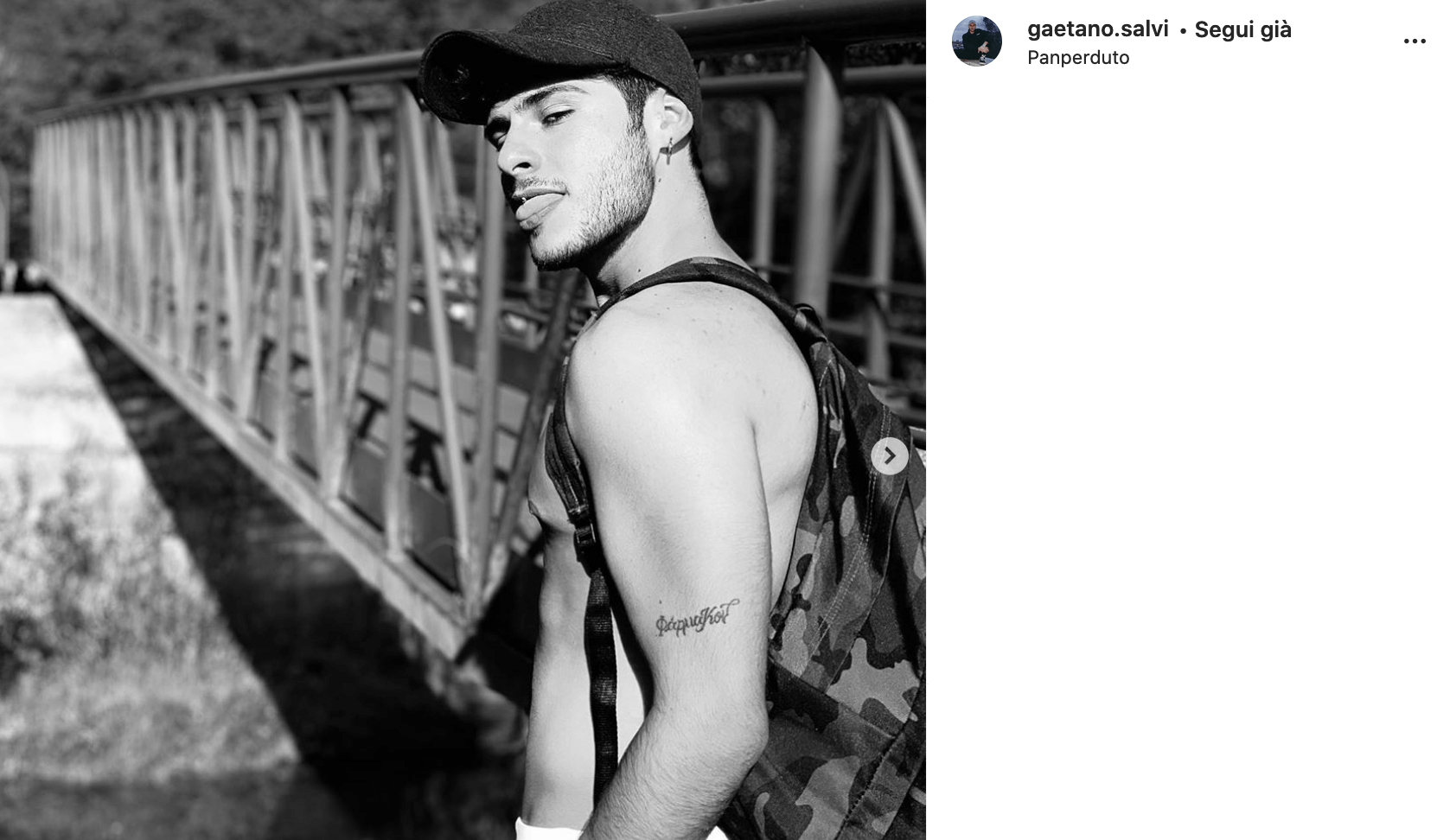 Gaetano Salvi, le foto Instagram del fidanzato di Gabriel Garko
