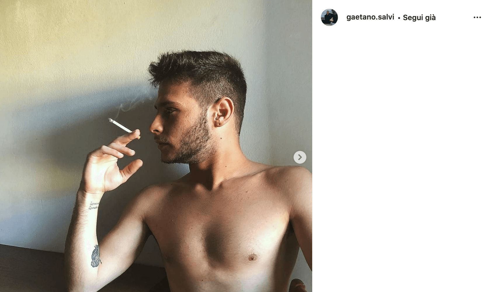 Gaetano Salvi, le foto Instagram del fidanzato di Gabriel Garko