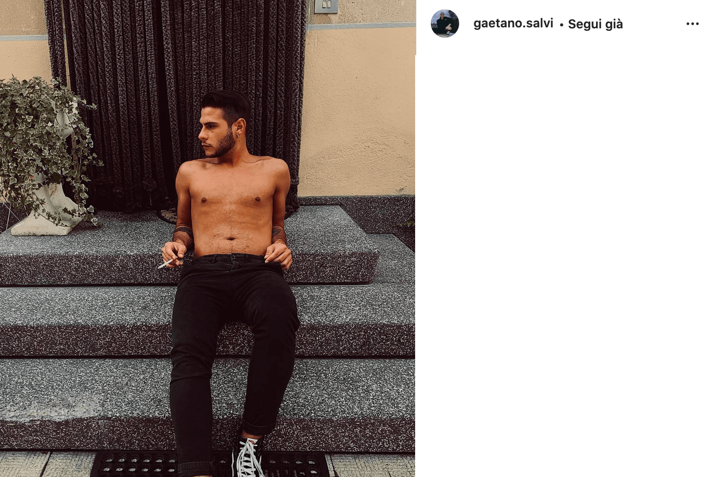 Gaetano Salvi, le foto Instagram del fidanzato di Gabriel Garko