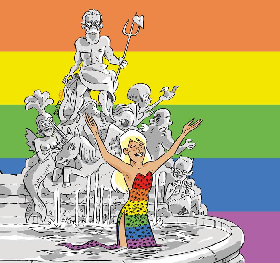 Lovers Torino 2020, Leo Ortolani firma una Dolce Vita LGBT come immagine ufficiale del Festival - LOVERS 16 9 - Gay.it