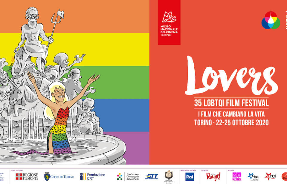 Lovers Torino 2020, Leo Ortolani firma una Dolce Vita LGBT come immagine ufficiale del Festival - Lovers Torino 2020 La Dolce Vita LGBT firmata Leo Ortolani - Gay.it